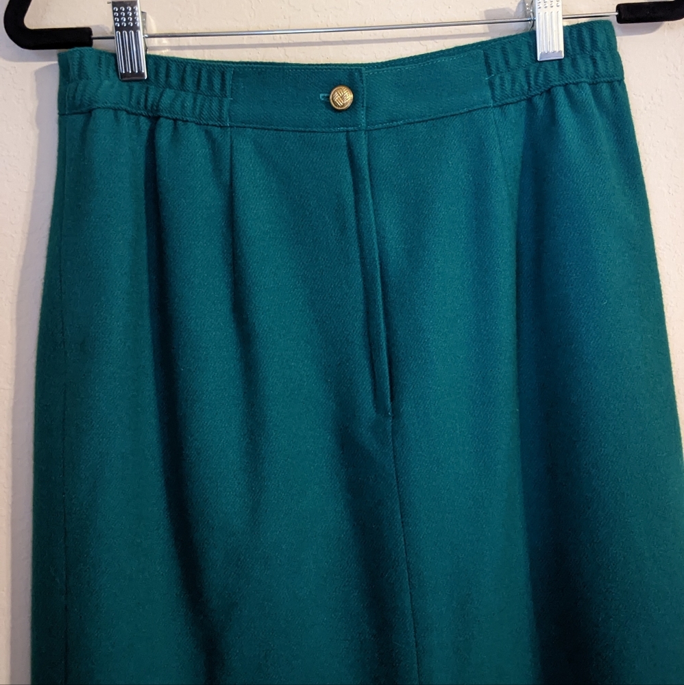 Vintage Teal Skirt - Picture 2 of 2
